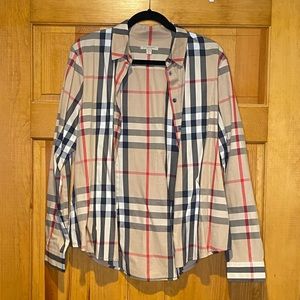 Authentic Burberry button up shirt
